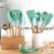 Imagem do Kit 12 Peças Talheres Silicone Cb Madeira Utensílios Premium - Ke home