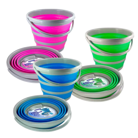 Balde Dobrável 10 Litros Retrátil Bompack