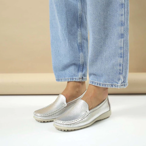 Mocasin Clara Plata - comprar online