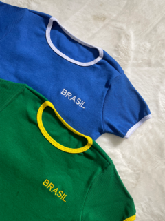 Baby tee Brasil - Verde na internet