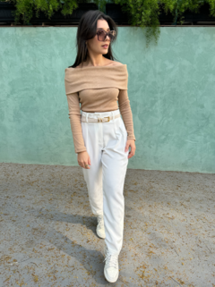 Blusa Ombro a Ombro Areia - comprar online