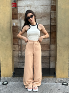 Calça Alfaiataria Bege Rachel - loja online