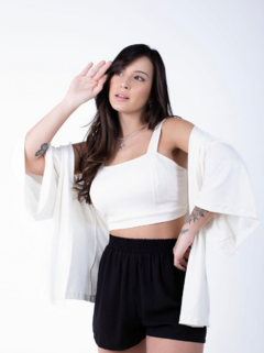 Conjunto Kimono - Off White na internet