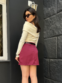 Short Saia Alfaiataria Cereja - comprar online
