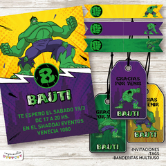 Kit Imprimible Hulk