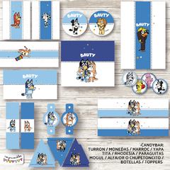 Kit Imprimible Bluey en azul en internet