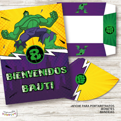 Kit Imprimible Hulk - tienda online