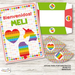 Kit Imprimible Popit - tienda online