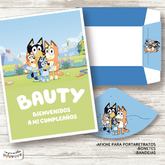 Kit Imprimible Bluey en azul - tienda online