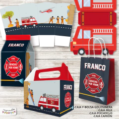 Imagen de Kit Imprimible Bomberos