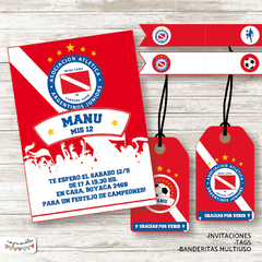 Kit imprimible Argentinos Juniors