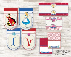 Kit imprimible Alicia en el país de las maravillas - Imprimibles