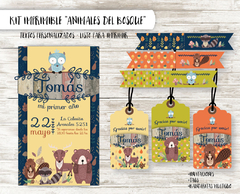 Kit imprimible Animales del bosque