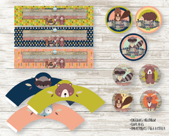 Kit imprimible Animales del bosque - comprar online