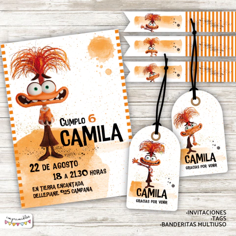 Kit Imprimible Intensamente ANSIEDAD