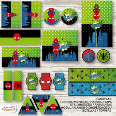 Kit imprimible Hombre Araña Comic en internet