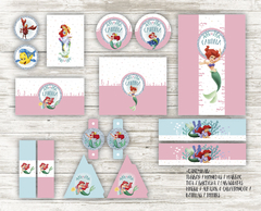 Kit imprimible La Sirenita Ariel en internet
