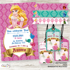 Kit Imprimible Princesa Aurora 