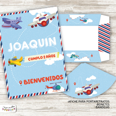 Kit Imprimible Aviones - tienda online