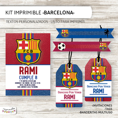 Kit imprimible Barcelona