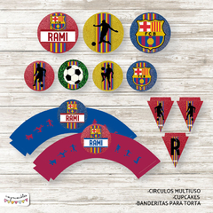 Kit imprimible Barcelona - comprar online