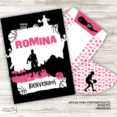 Kit Imprimible Basquet rosa - tienda online