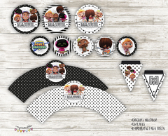 Kit imprimible Mini Beat Power Rockers - comprar online