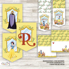 Kit imprimible Blancanieves - Imprimibles