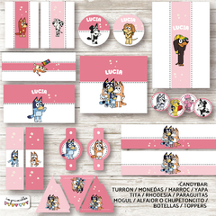 Kit Imprimible Bluey en rosa en internet