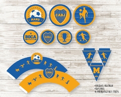 Kit imprimible Boca Juniors - comprar online