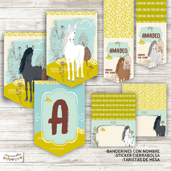 Kit Imprimible Caballos