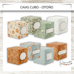 Cajas Cubo de Otoño