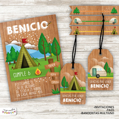 Kit imprimible Campamento