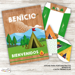 Kit imprimible Campamento - tienda online