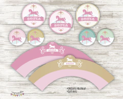 Kit imprimible Carrousel - comprar online