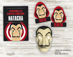 Kit imprimible La casa de papel - tienda online