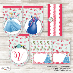 Kit Imprimible Cenicienta Shabby Chic - Imprimibles