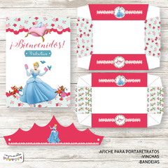 Kit Imprimible Cenicienta Shabby Chic - tienda online