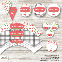 Kit imprimible Cerezas - comprar online