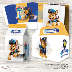 Imagen de Kit imprimible Chase Paw Patrol