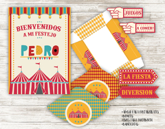 Kit imprimible Circo - tienda online