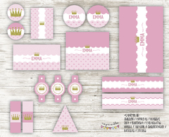 Kit imprimible Corona con glitter - tienda online
