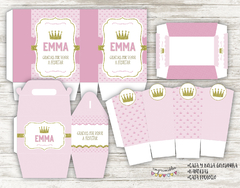 Kit imprimible Corona con glitter en internet