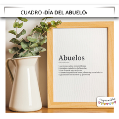 Cuadro -lamina- Día de los abuelos