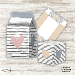 Kit Imprimible Desayuno Corazones pastel - Imprimibles