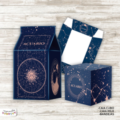 Kit Imprimible Desayunos del zodíaco: ACUARIO - Imprimibles