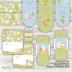 Kit Imprimible Desayuno Animales de Pascuas 