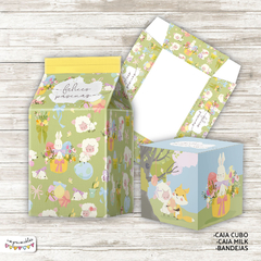 Kit Imprimible Desayuno Animales de Pascuas 
