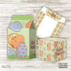 Kit Imprimible Desayuno Pascuas Capibara - tienda online