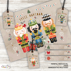 Kit imprimible Desayuno Navidad Cascanueces